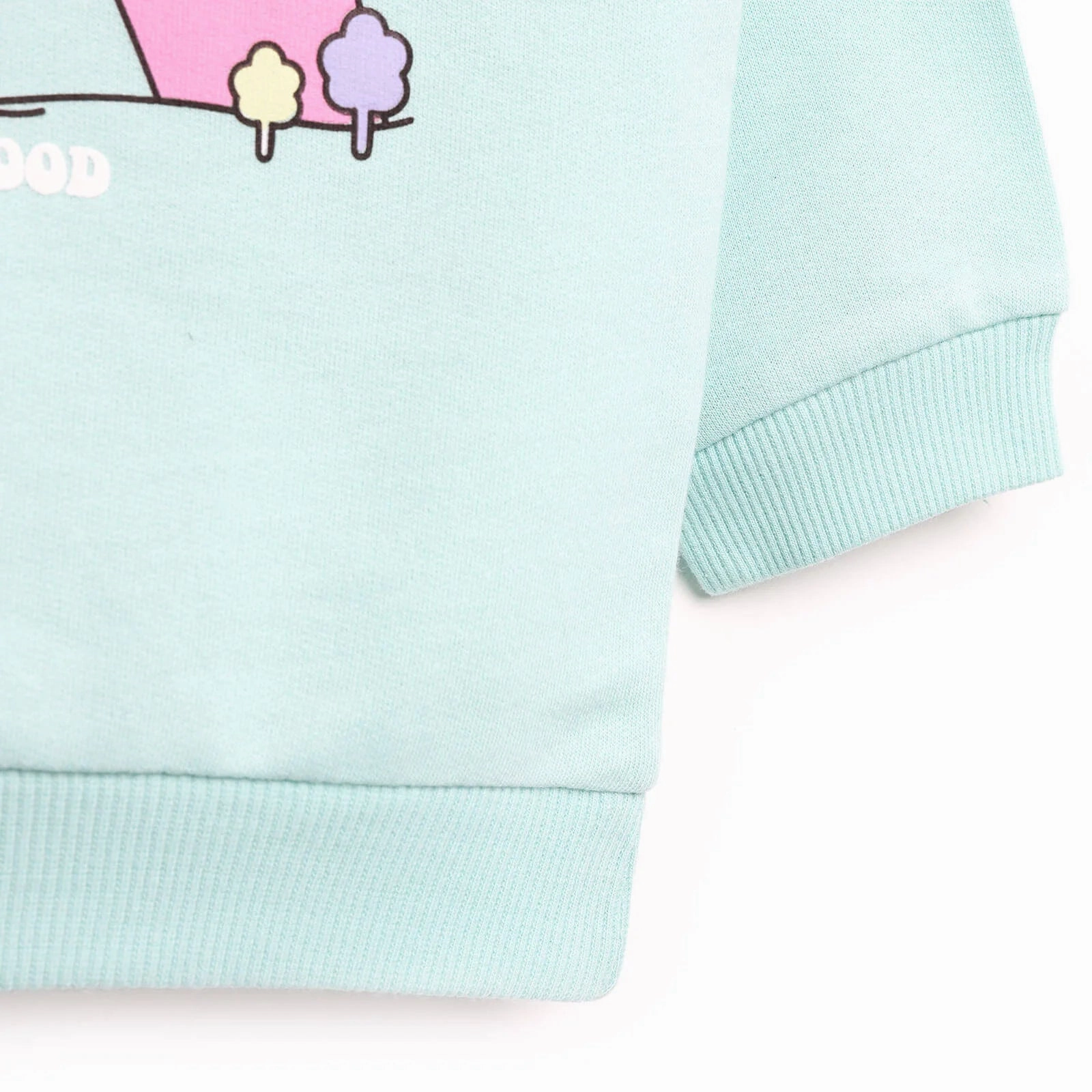 HelloBaby Baby Girl Basic Mint Sweatshirt - Multicolour