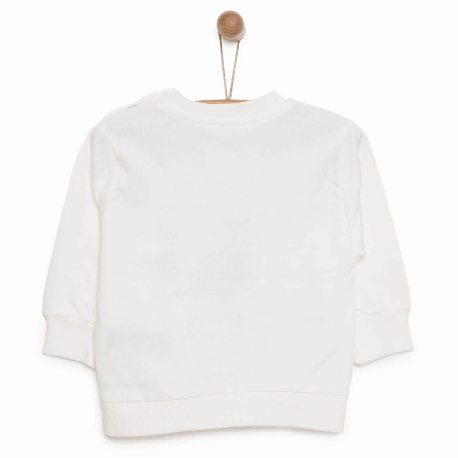 HelloBaby Baby Girl Rabbit Printed Sweatshirt - Ecru