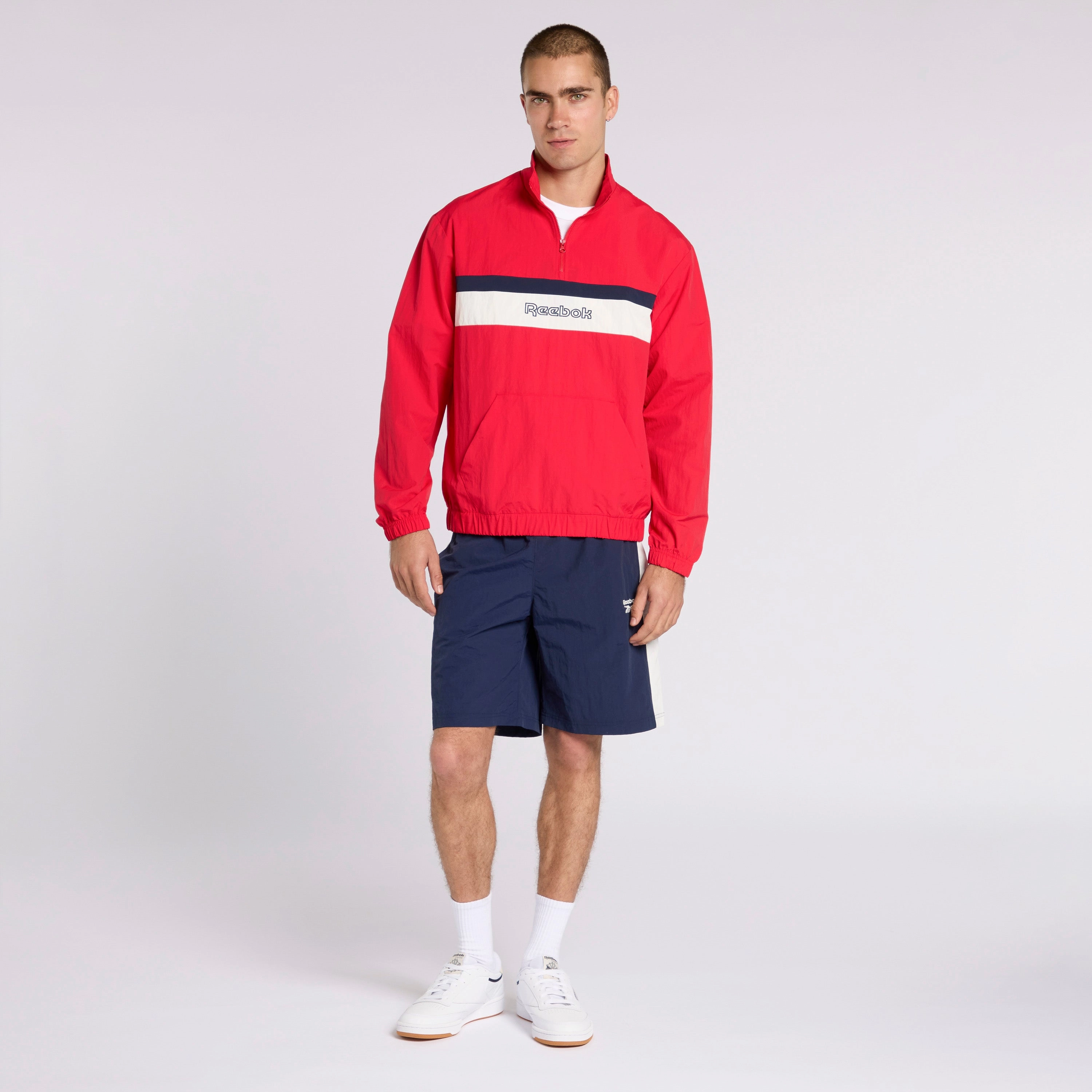 Ivy League Woven 1/4 Zip Vector Red