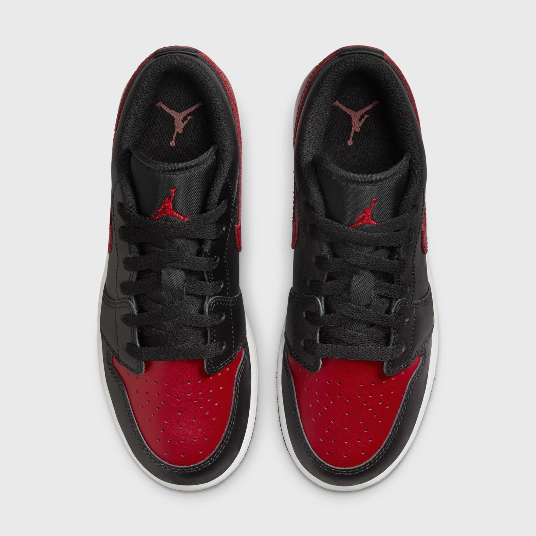 Jordan 1 Low GS Black / Varsity Red - Summit White
