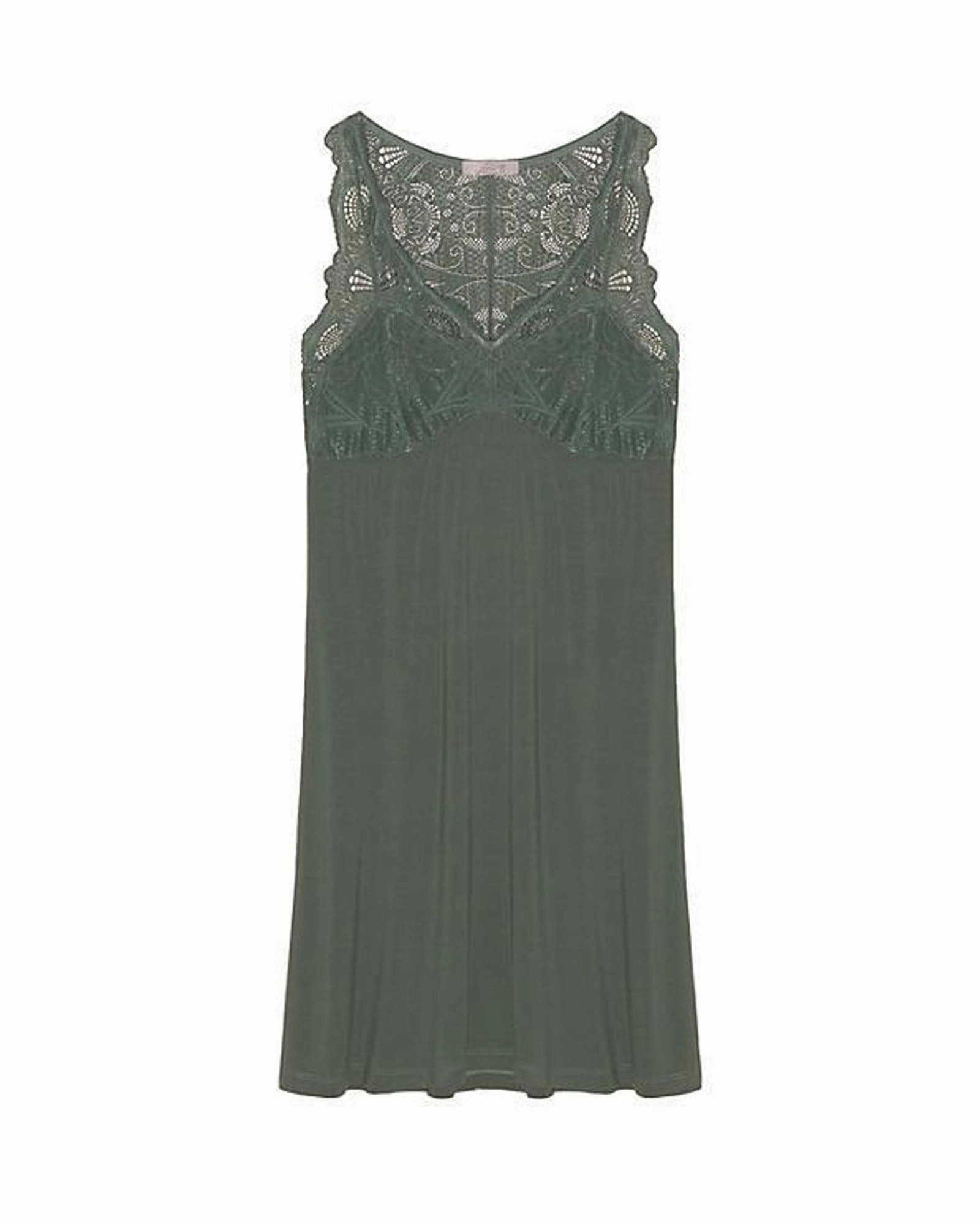 Lace T-Back Tank Dress