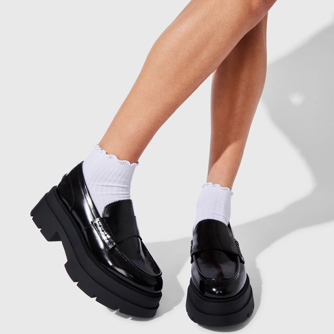 LETTUCE EDGE ANKLET WHITE