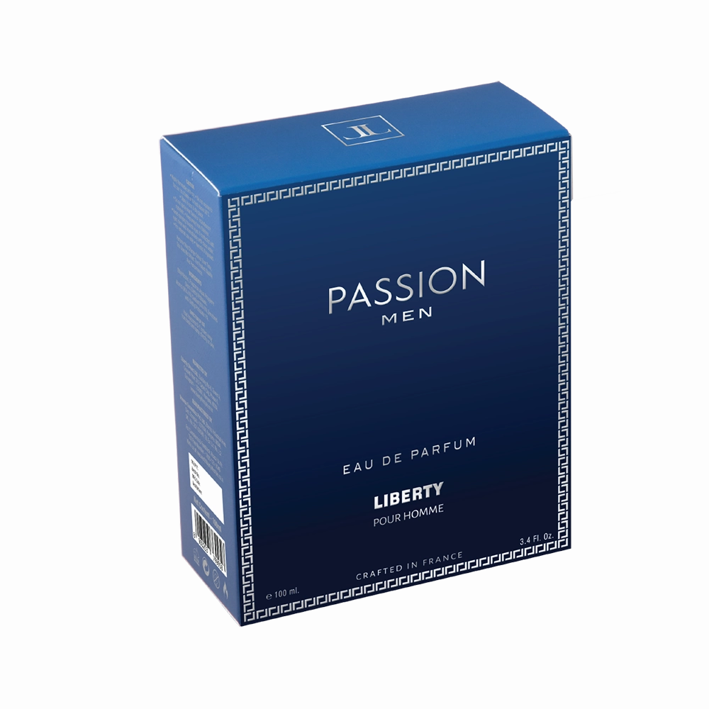 Liberty Luxury Passion Perfume for Men (100ml/3.4Oz), Eau De Parfum (EDP), Crafted in France, Long Lasting Smell, Spicy Notes.