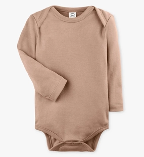 Long Sleeve Classic Bodysuit - Truffle