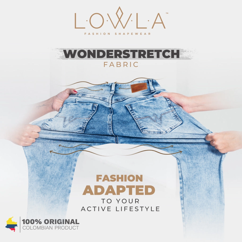 LOWLA 212601 | High Rise Butt Lift Skinny Colombian Jeans Colombianos with Removable Pads