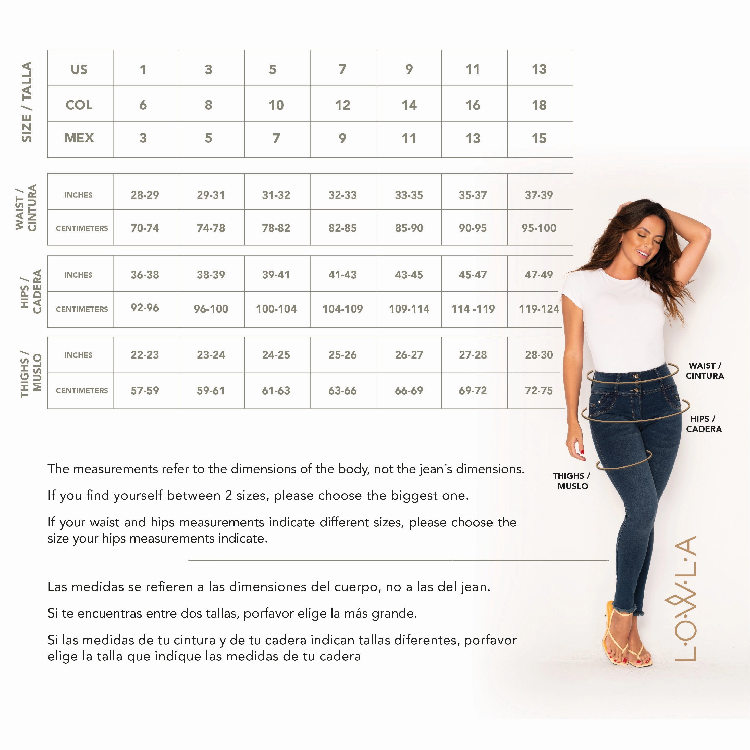 LOWLA 212601 | High Rise Butt Lift Skinny Colombian Jeans Colombianos with Removable Pads
