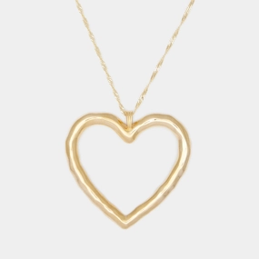 Lulu Heart Choker in Gold
