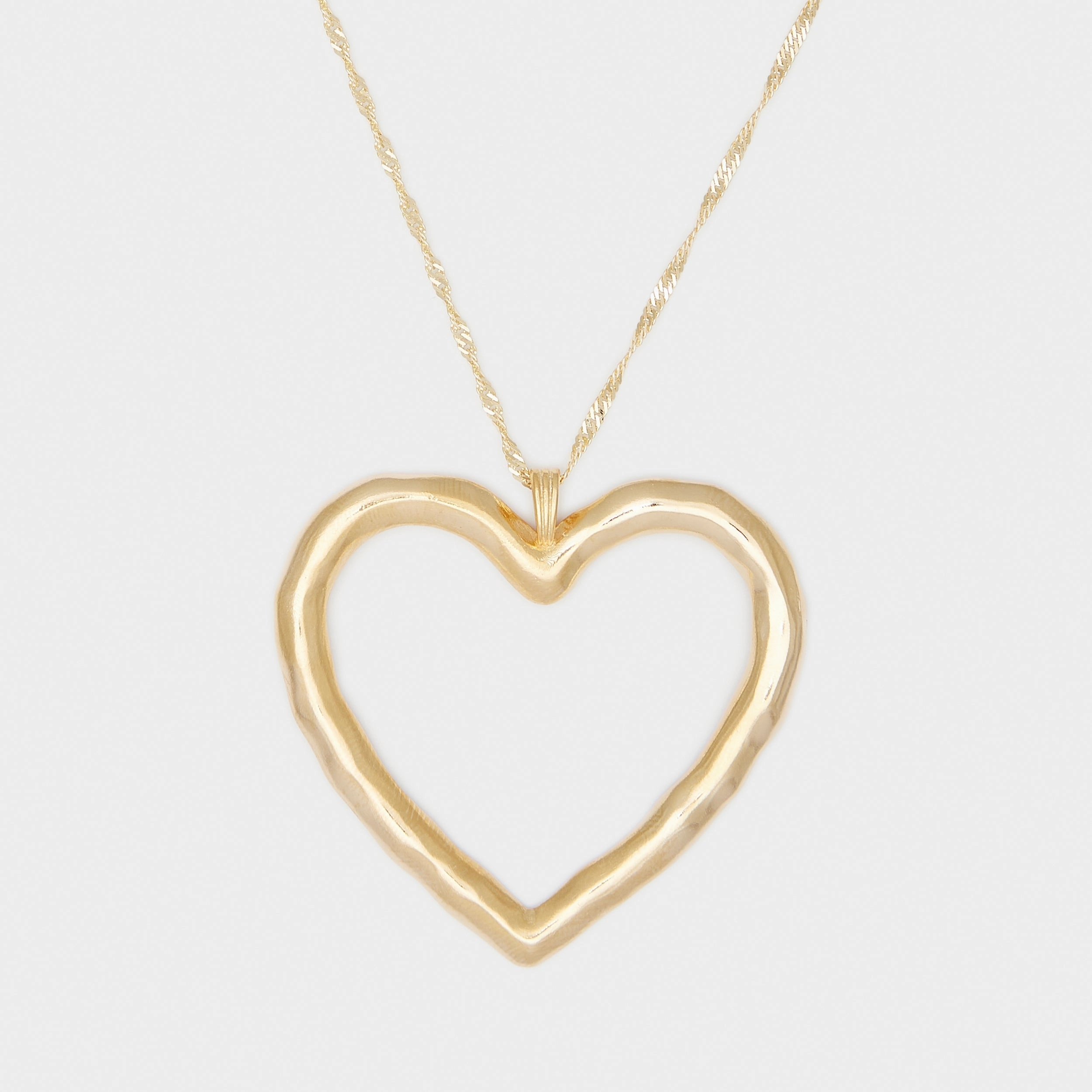 Lulu Heart Choker in Gold