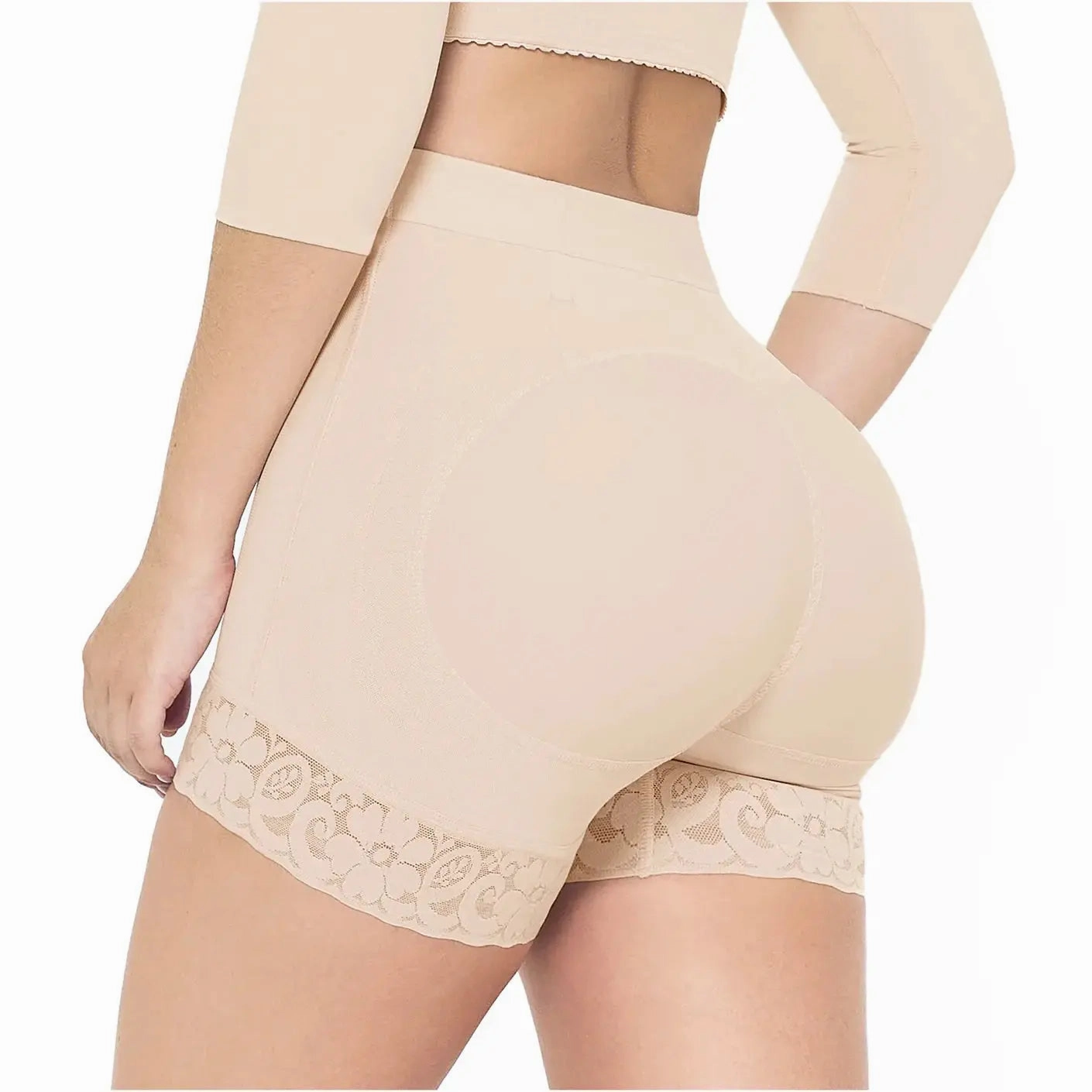 MARIAE FU101 Fajas Colombianas – High Waist Butt Lifter Shaper Shorts | High Compression Shapewear