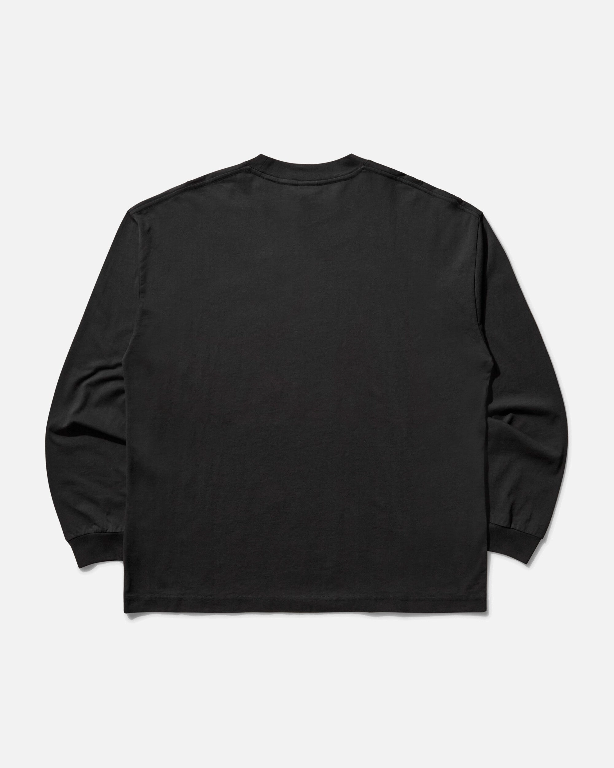 Men's Lazy Longsleeve T-Shirt Washed Black