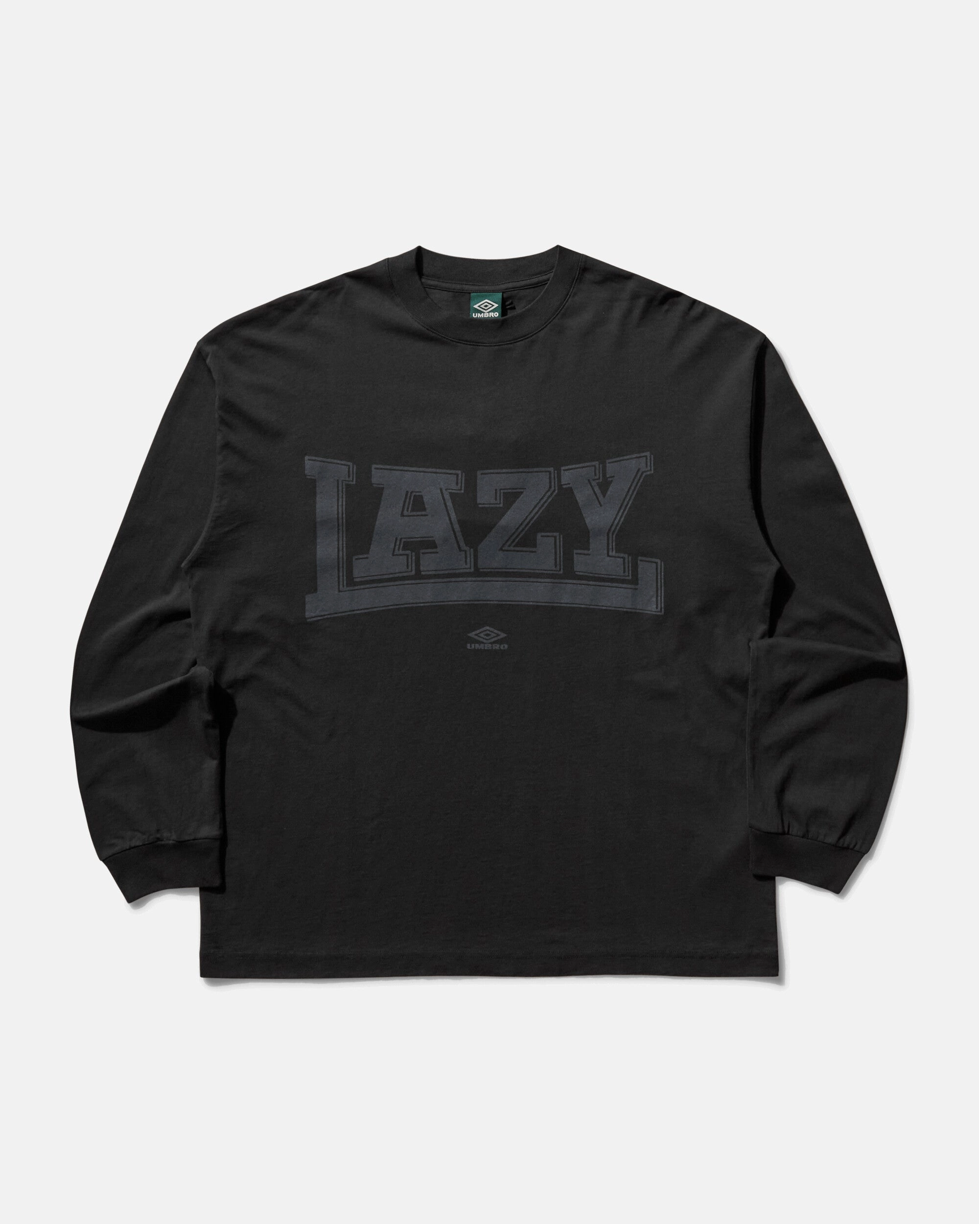 Men's Lazy Longsleeve T-Shirt Washed Black