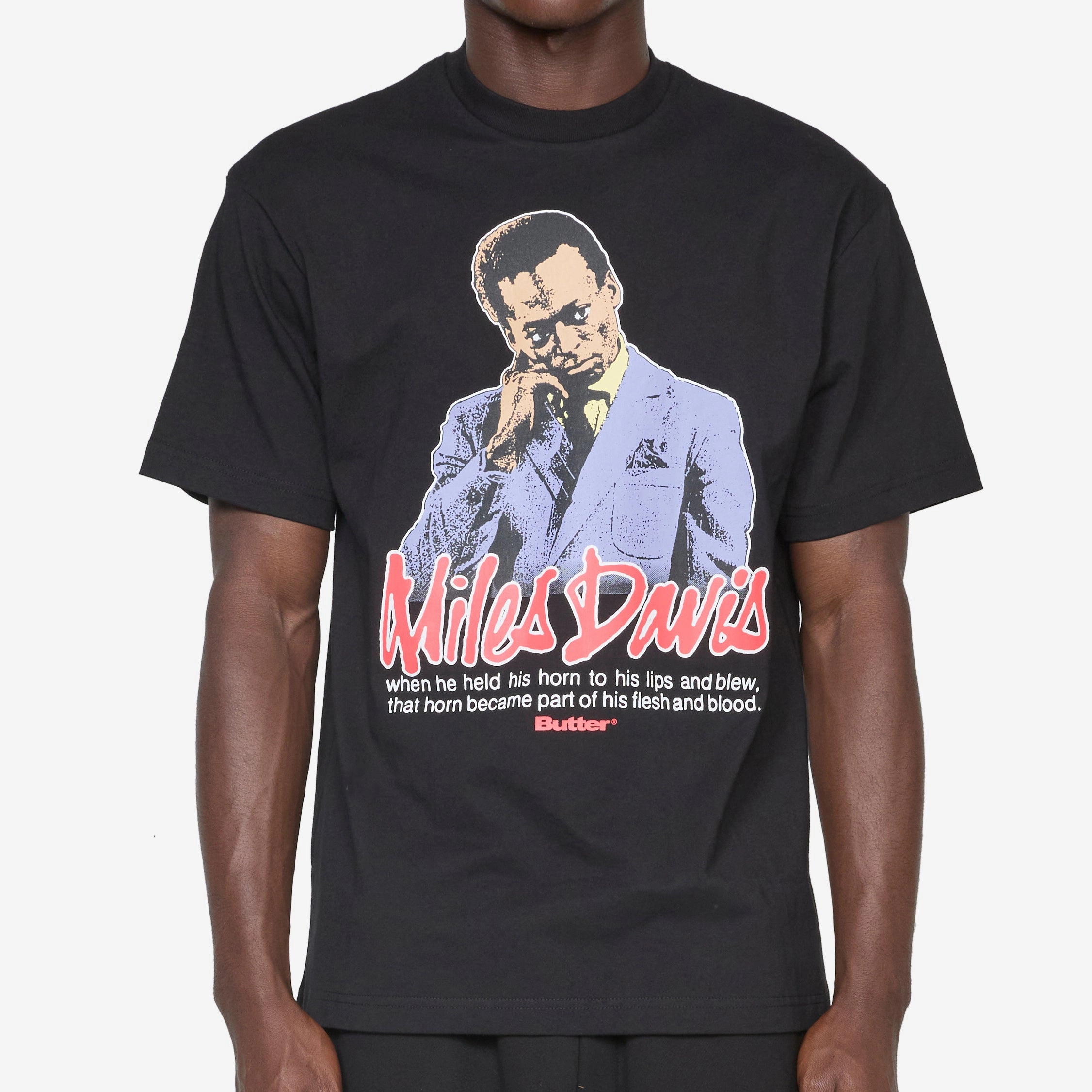 Miles Davis Portrait T-Shirt Black