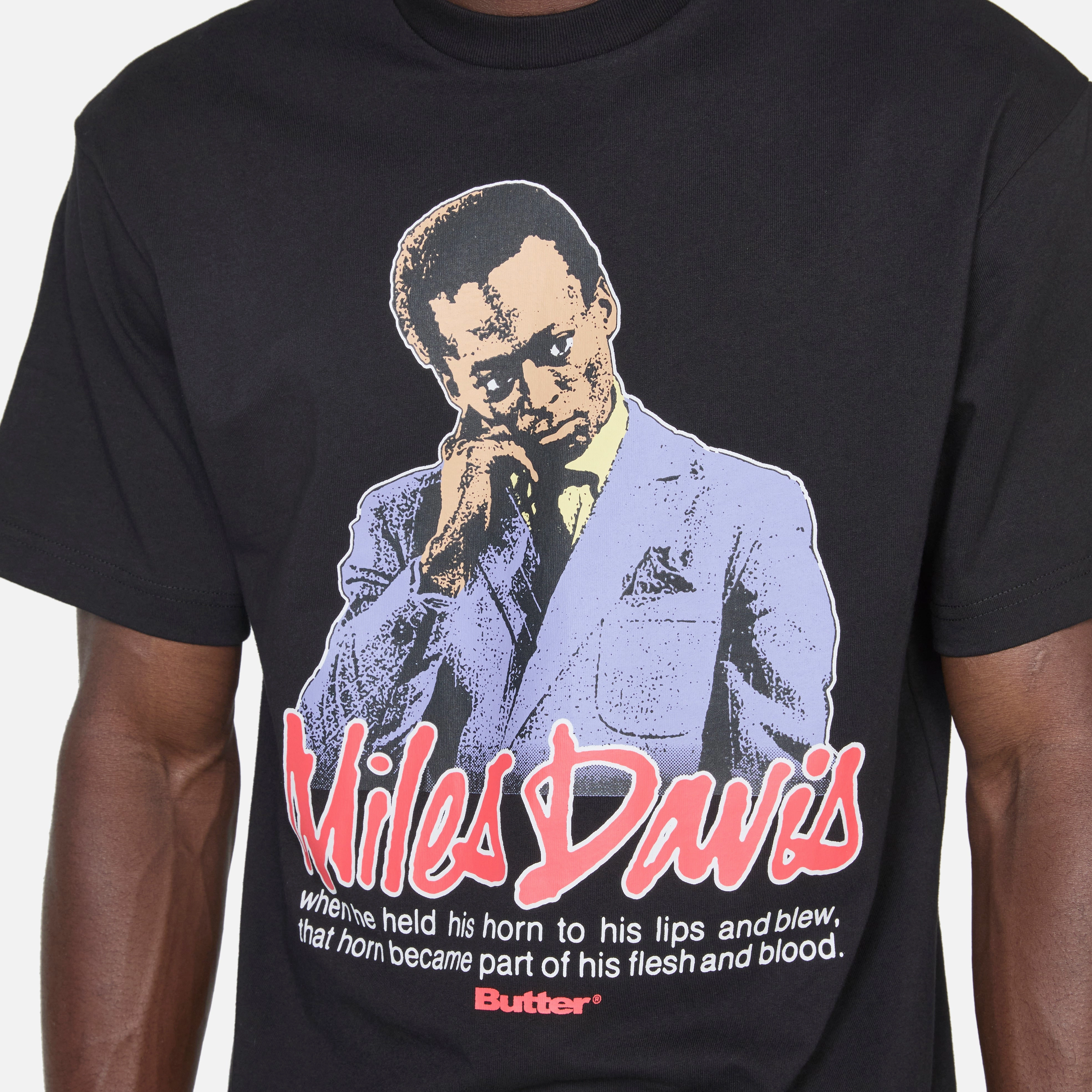 Miles Davis Portrait T-Shirt Black