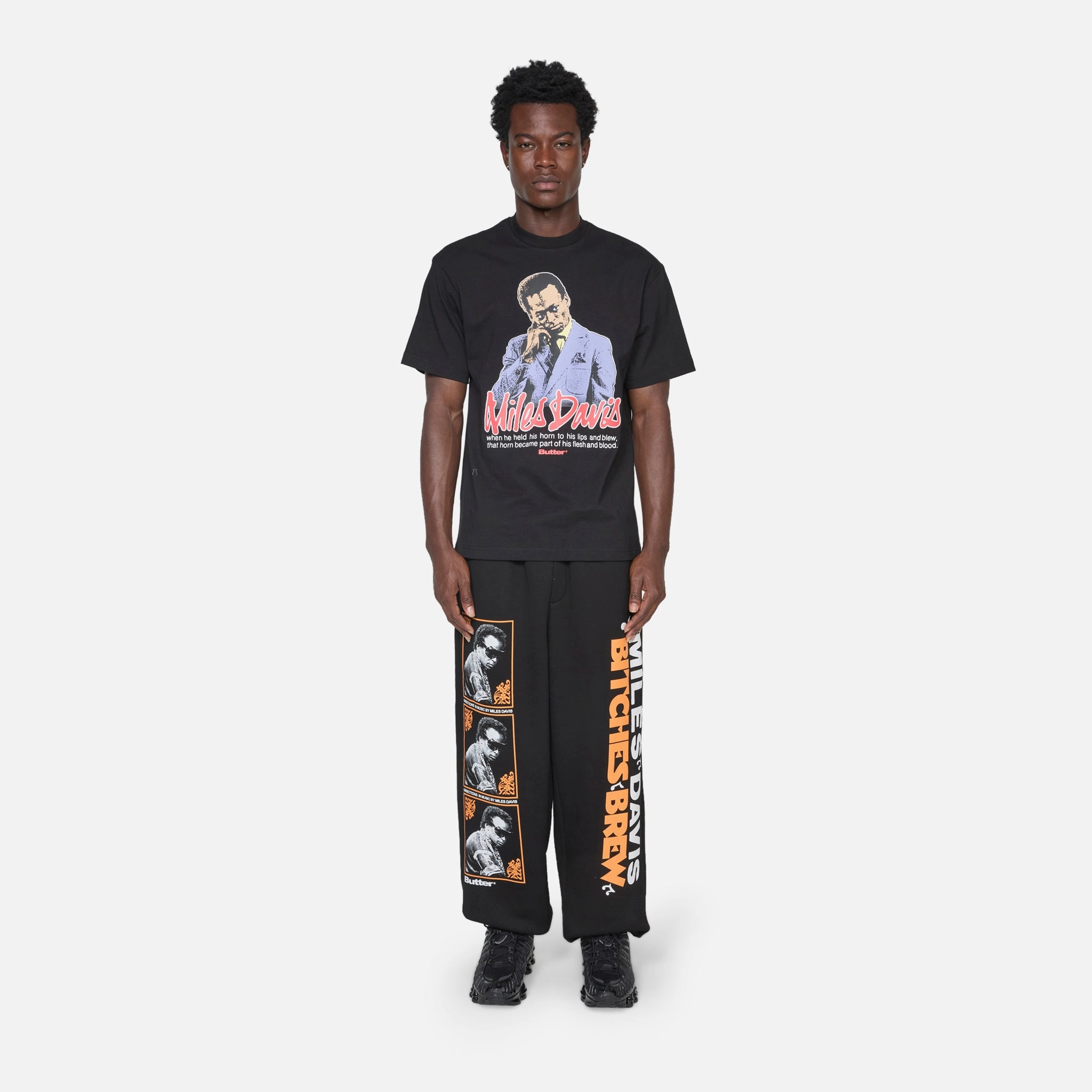 Miles Davis Portrait T-Shirt Black