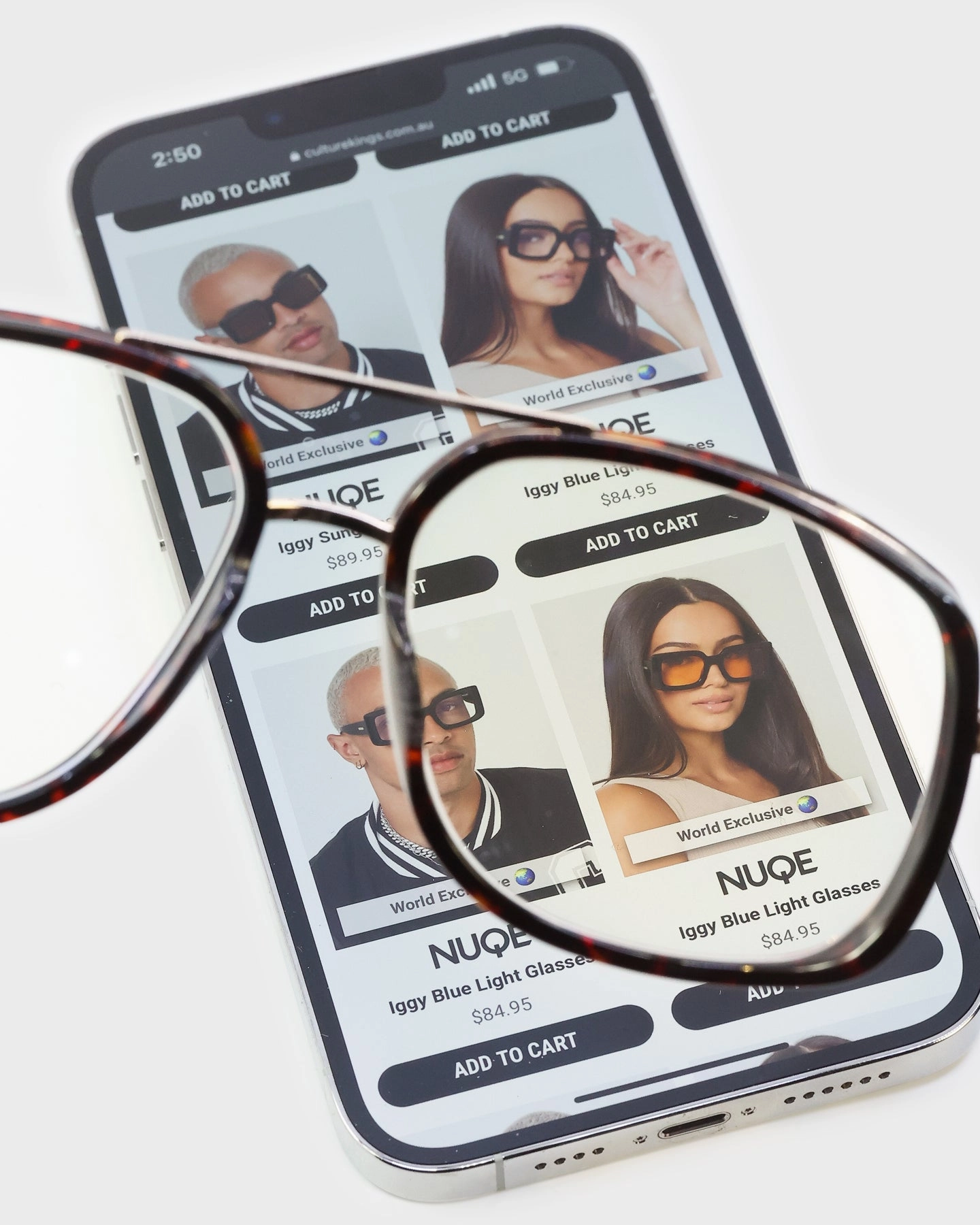 NUQE Quattro Sunglasses Tort/Blue Light
