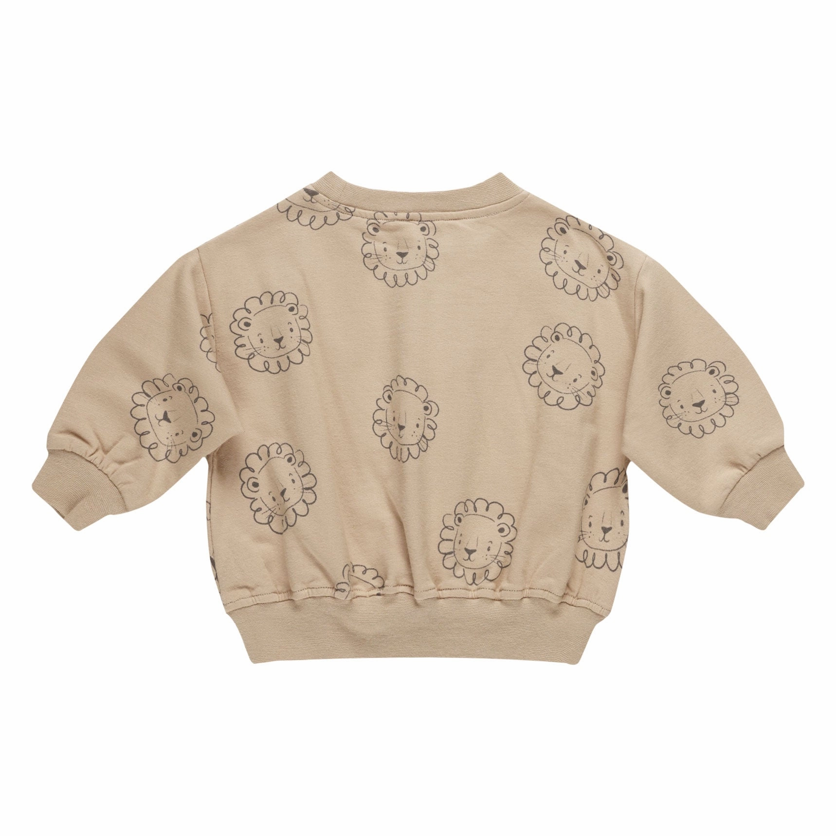 Relaxed Fleece Sweatshirt - Lions - Latte - FINAL SALE