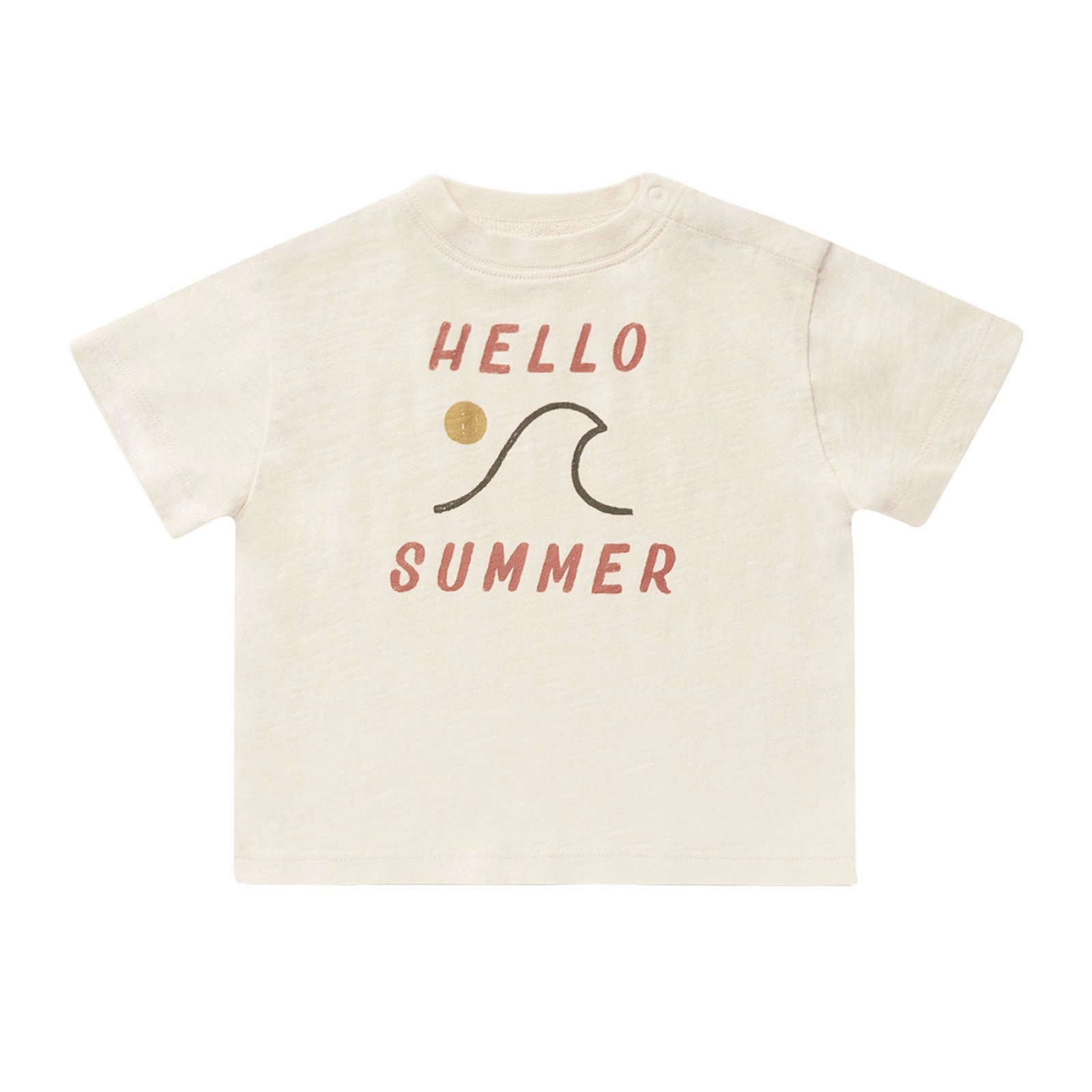 Relaxed Tee - Hello Summer - Natural - FINAL SALE
