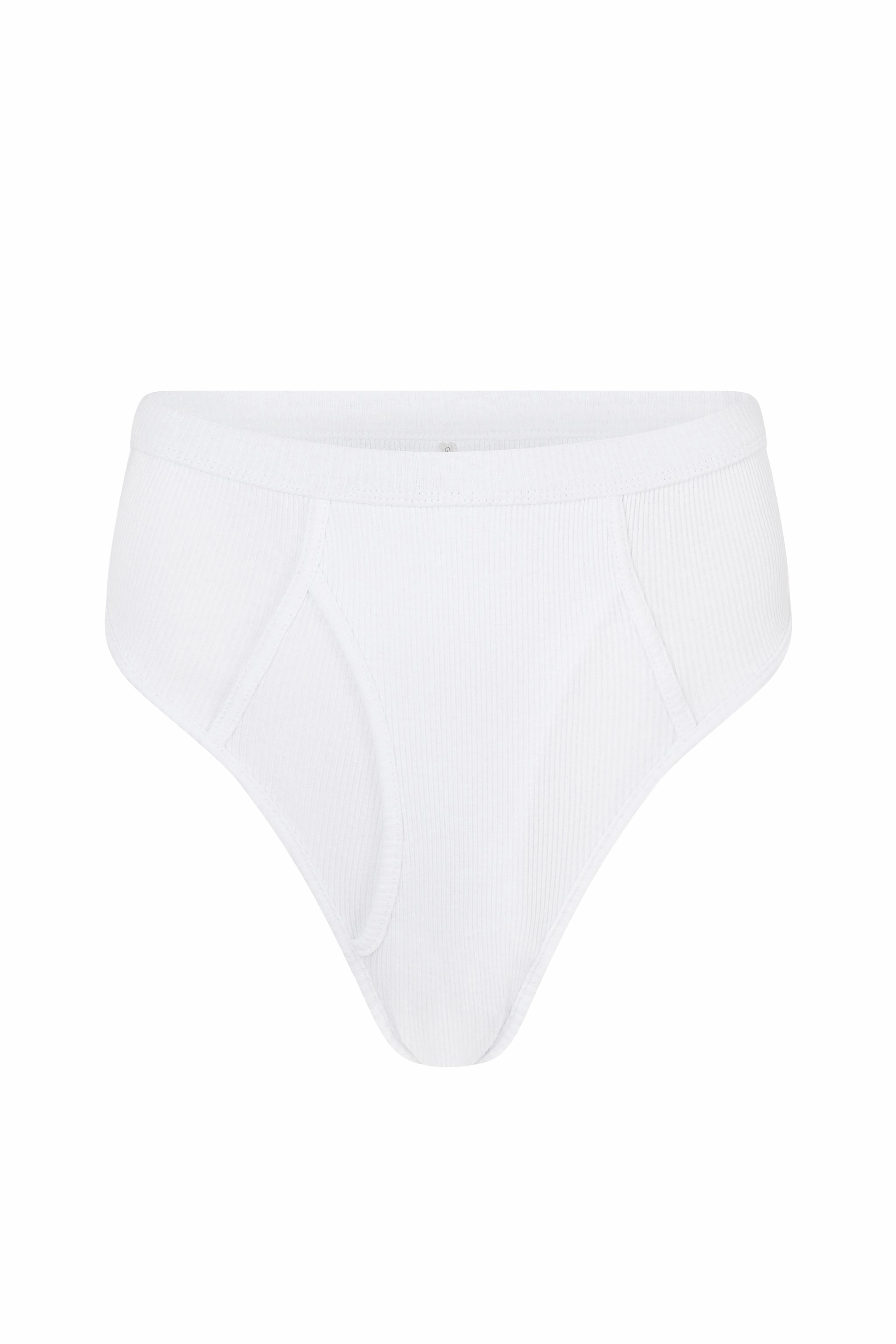 Rib Boyfriend Briefs Grey