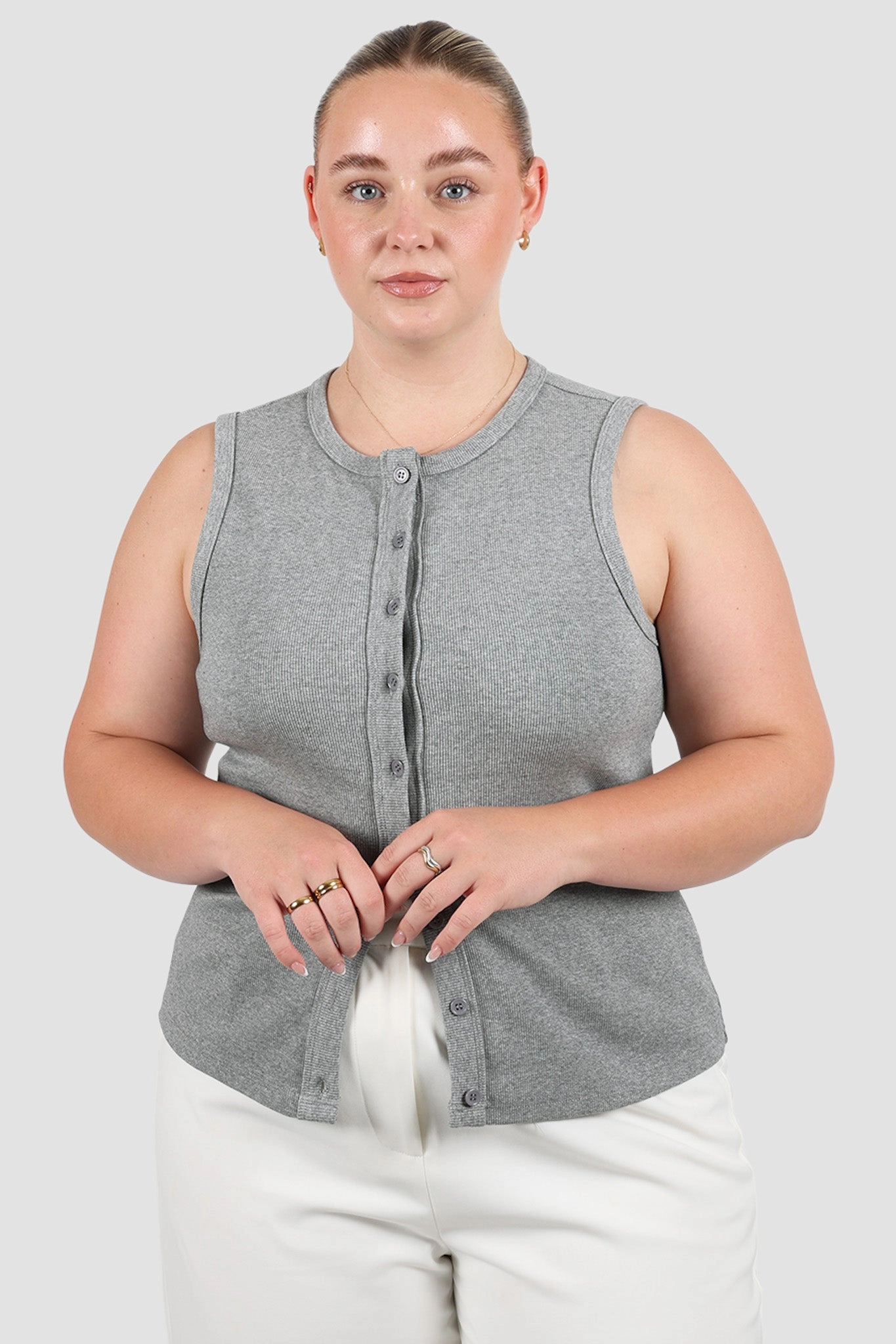 ROLLA TOP GREY MARLE