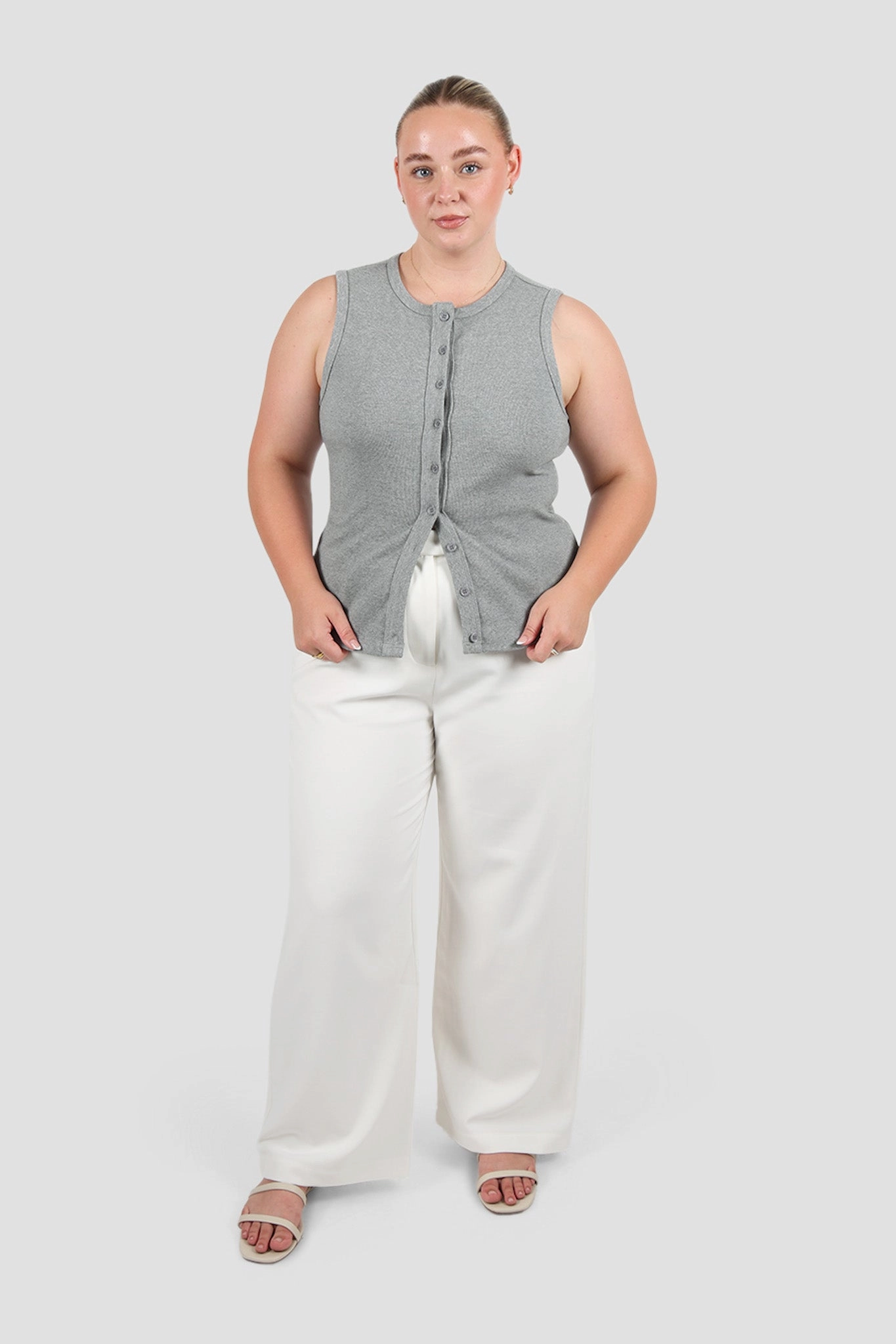 ROLLA TOP GREY MARLE