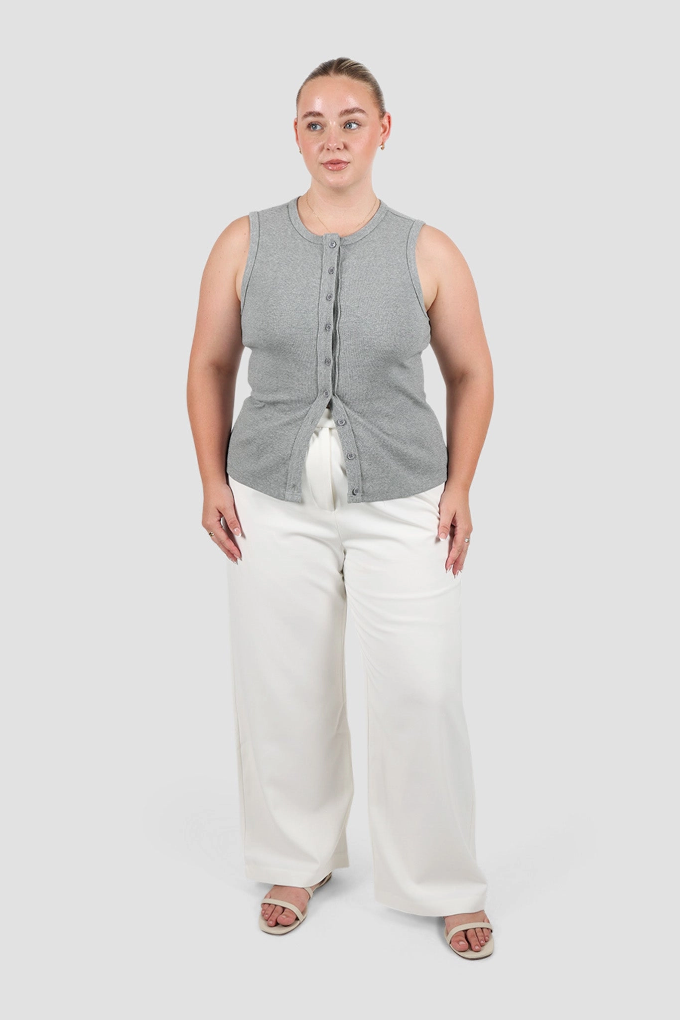 ROLLA TOP GREY MARLE