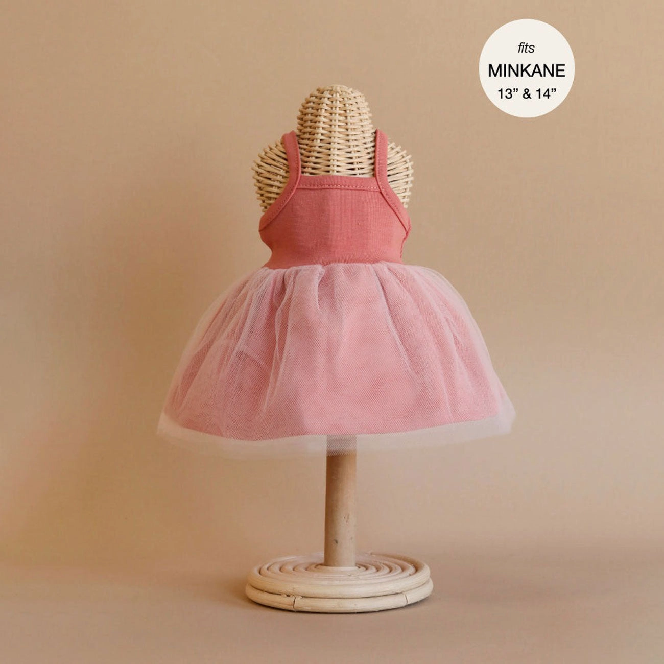 Rosella Tutu in Marsala Jersey and Bagatelle Pink Tulle