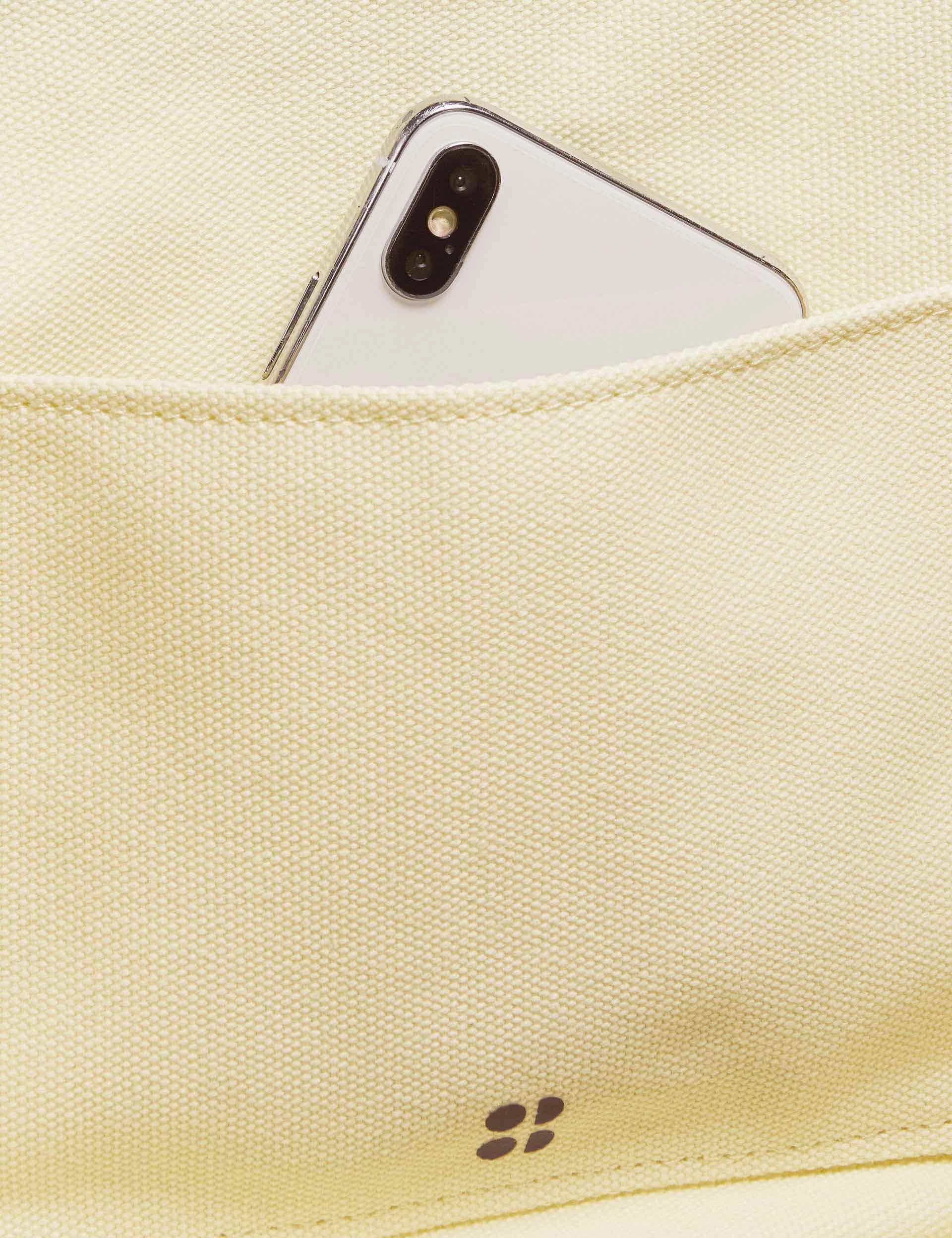SB Canvas Bucket Bag - Buttercream Yellow