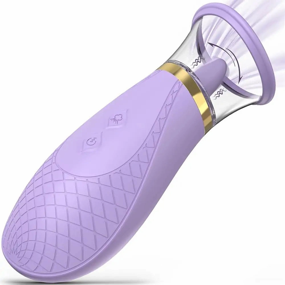 SCIONESS - 3 Sucking 9 Licking Modes Foreplay Tongue Vibrator Nipples Clit Sucker