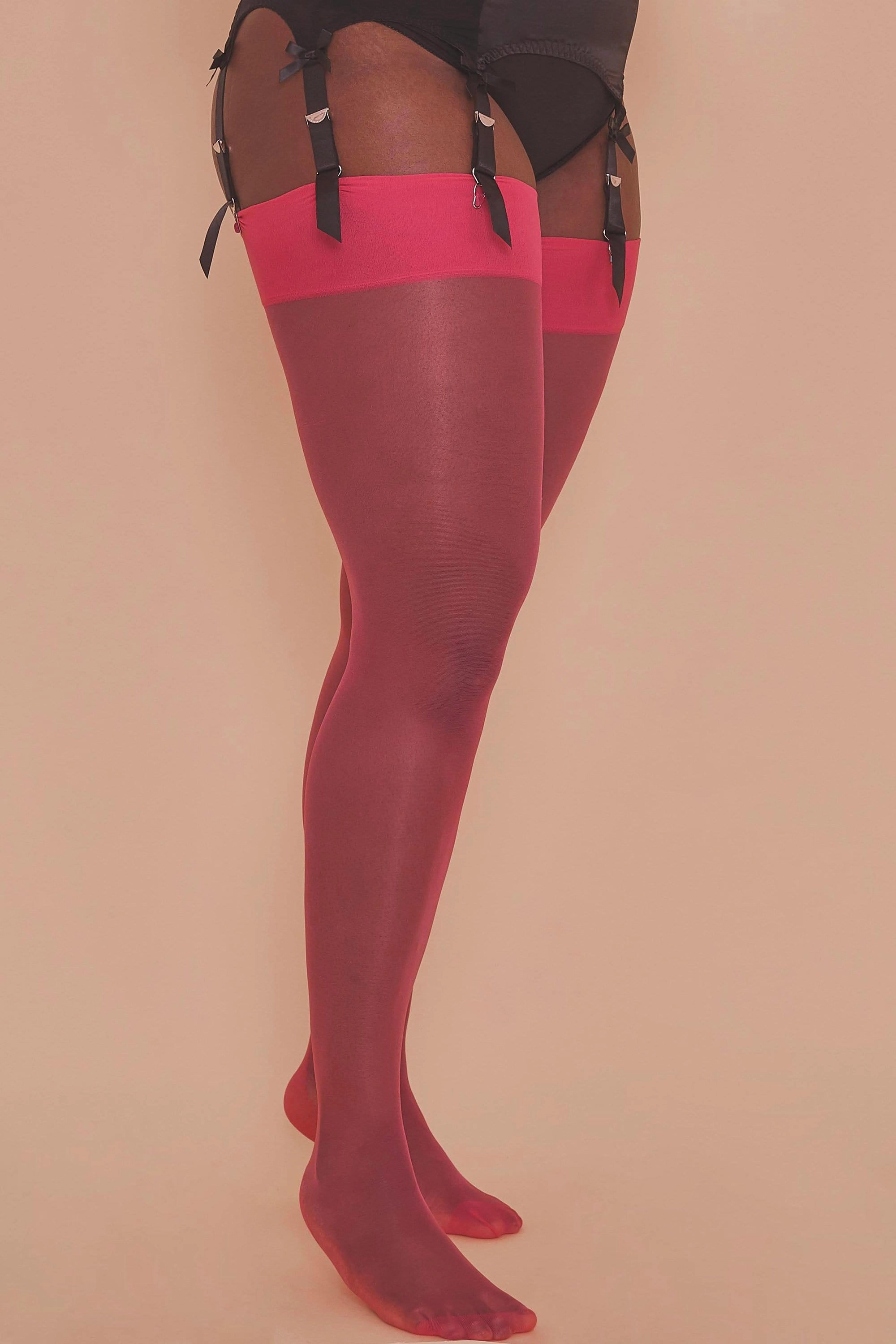 Seamed Stocking Pink Peacock AUS 8 - 22