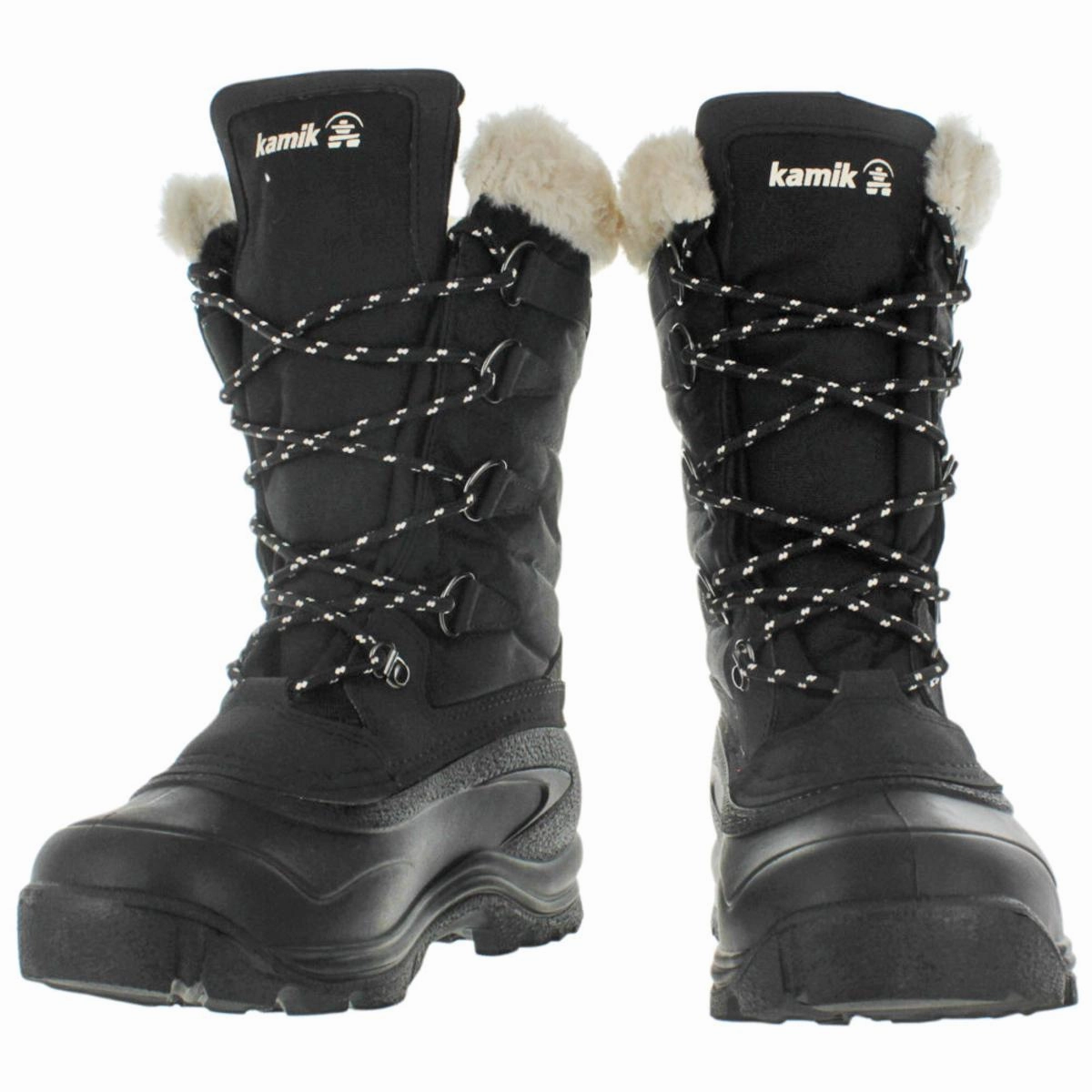 Shellback Womens Faux Fur Contrast Trim Winter Boots
