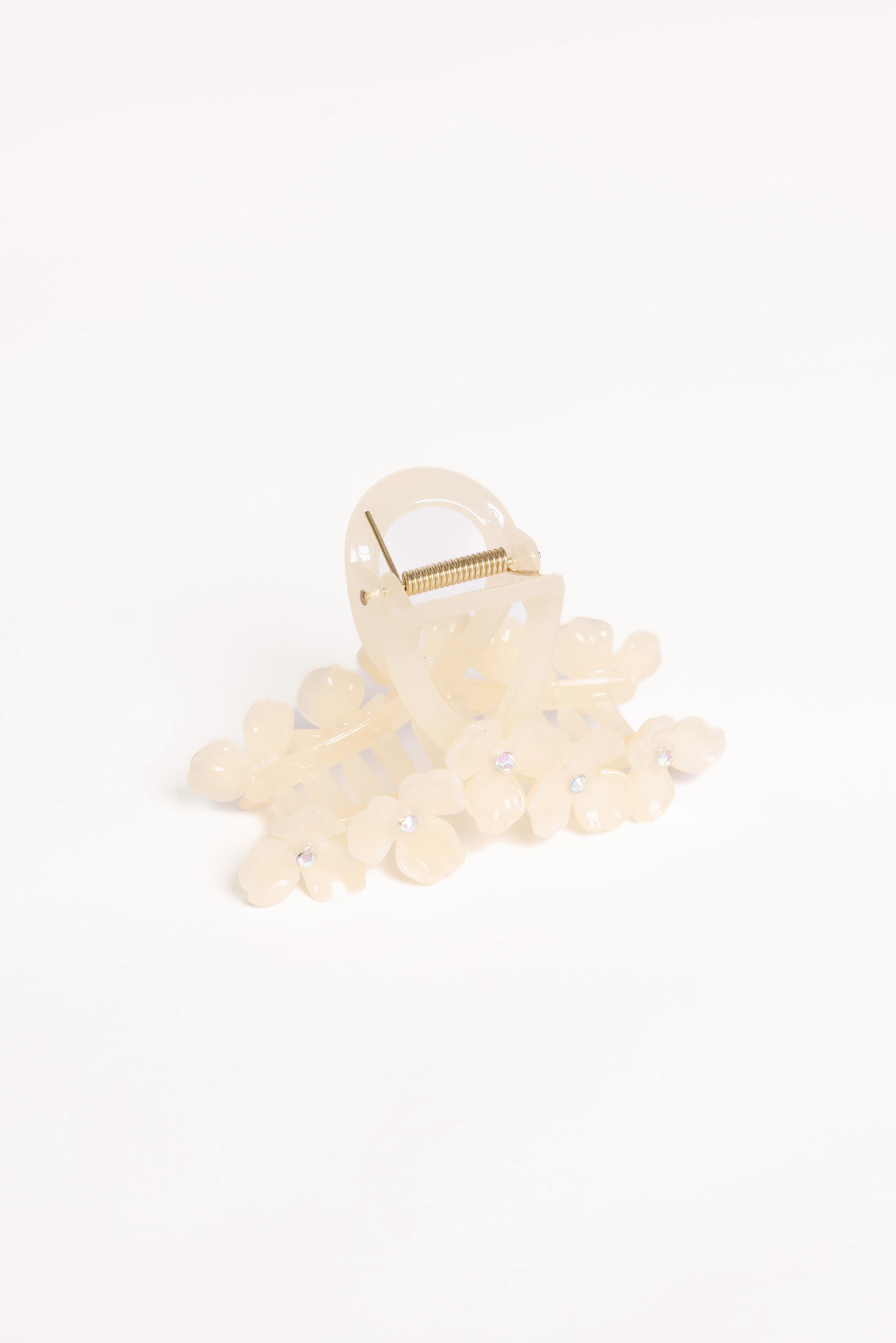 Shiloh Flower Hair Clip - Cream