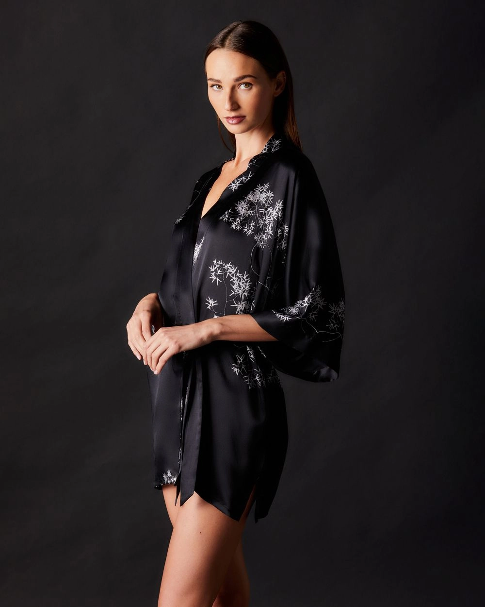 Silk Classic Short Kimono