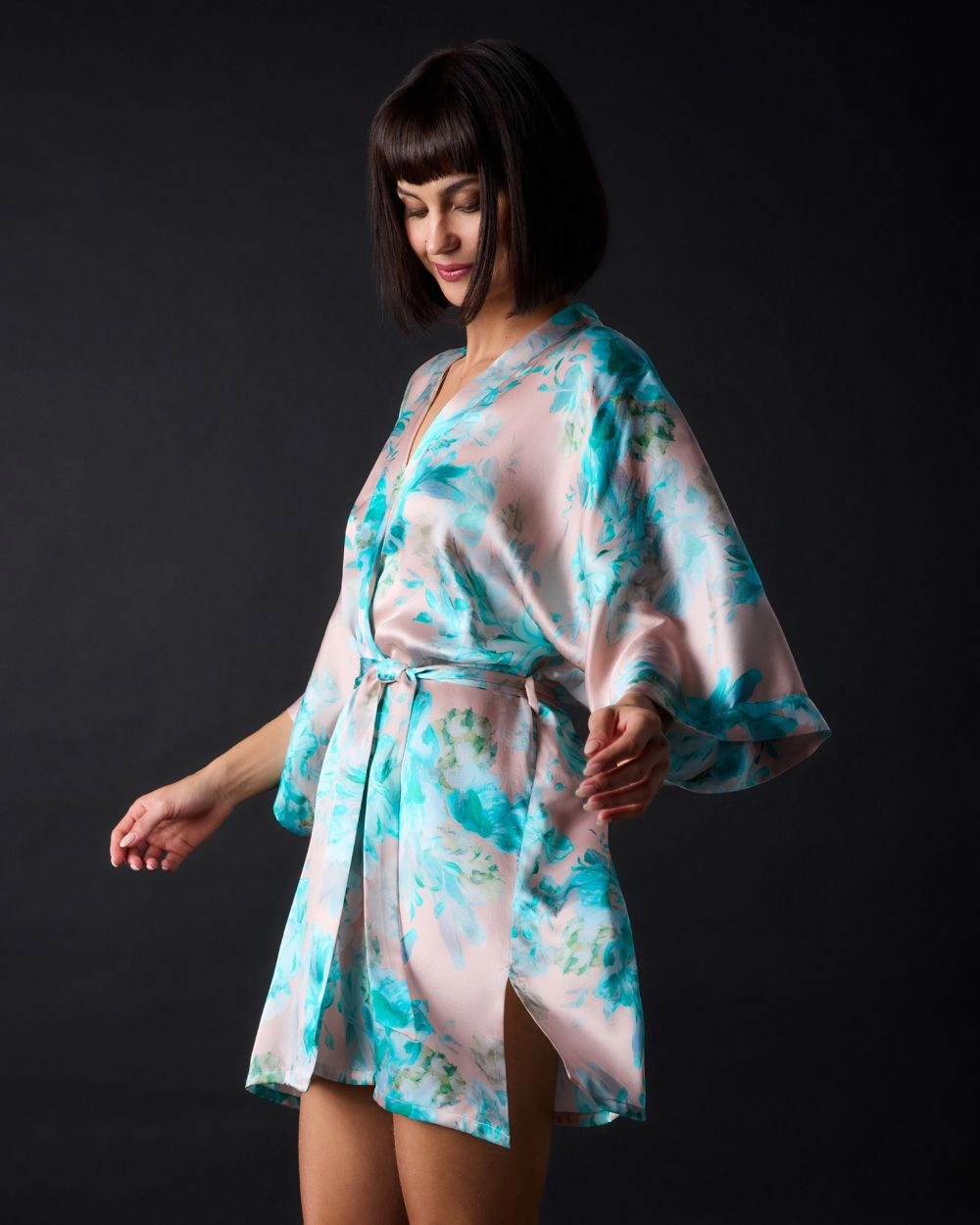 Silk Classic Short Kimono