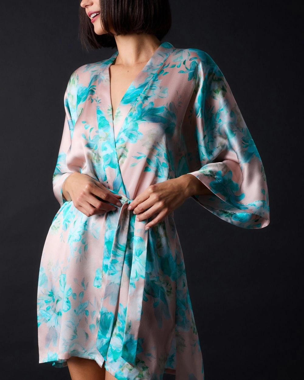 Silk Classic Short Kimono