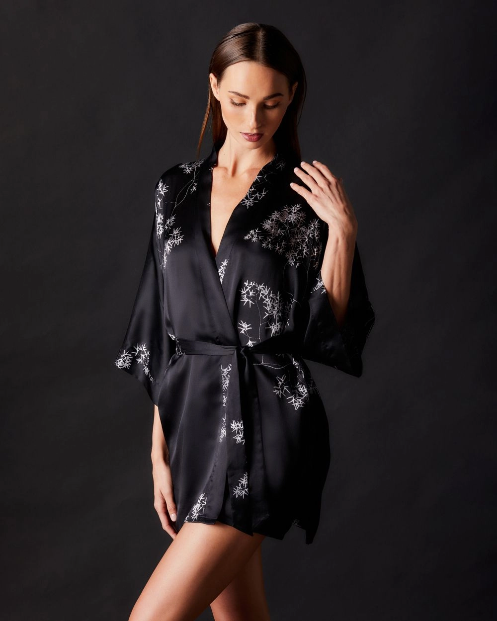 Silk Classic Short Kimono
