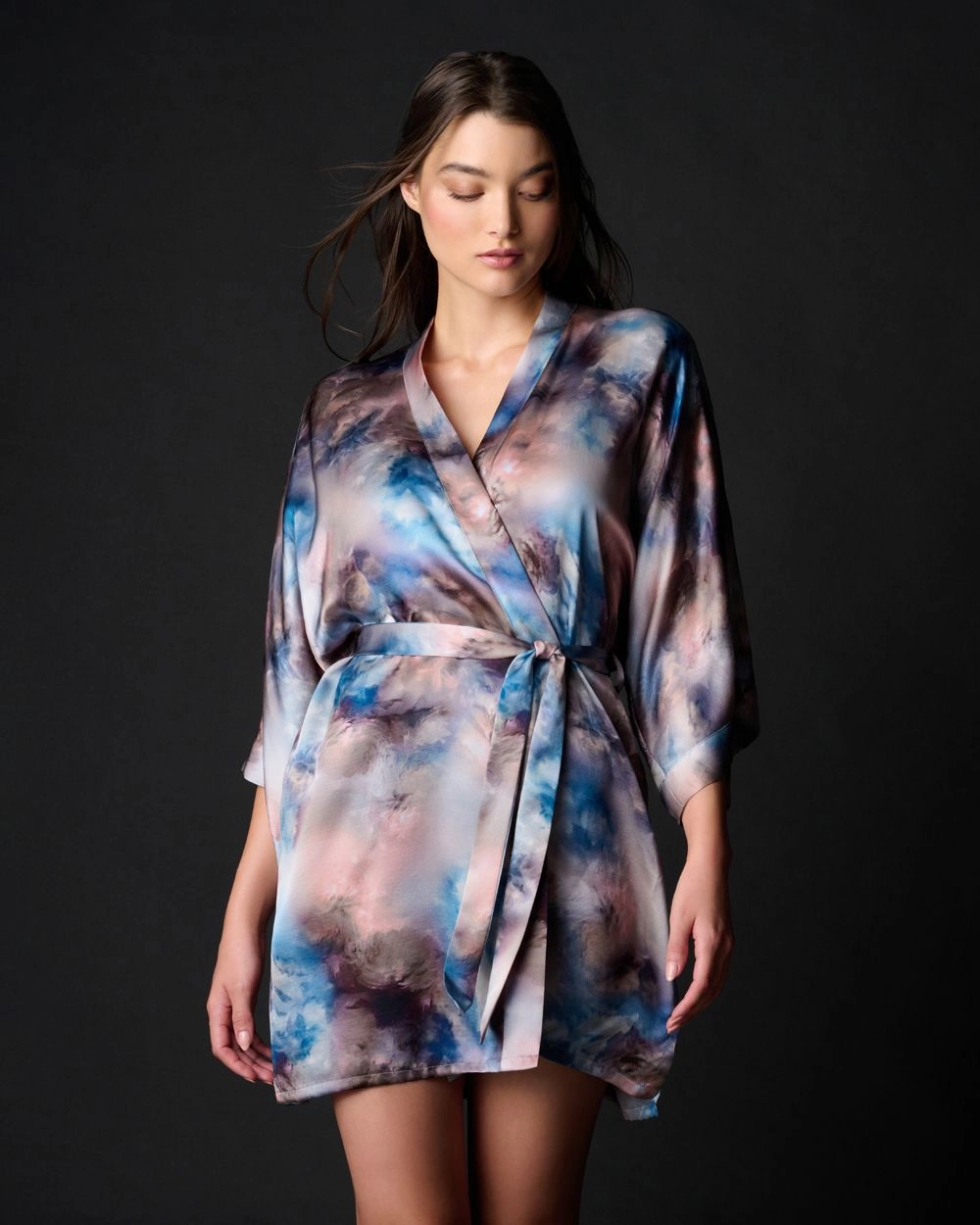 Silk Classic Short Kimono