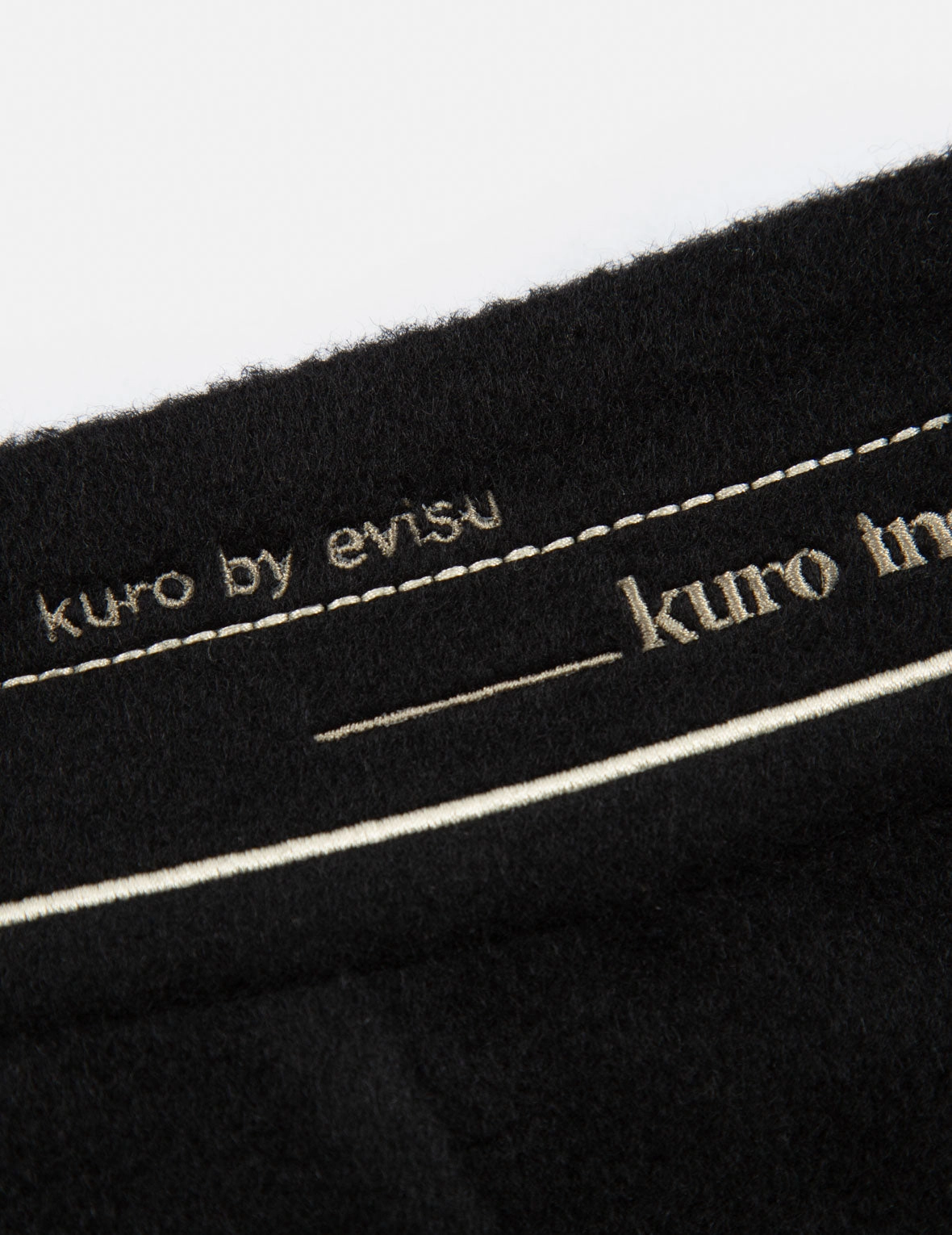Slogan Embroidered Waistband Skirt