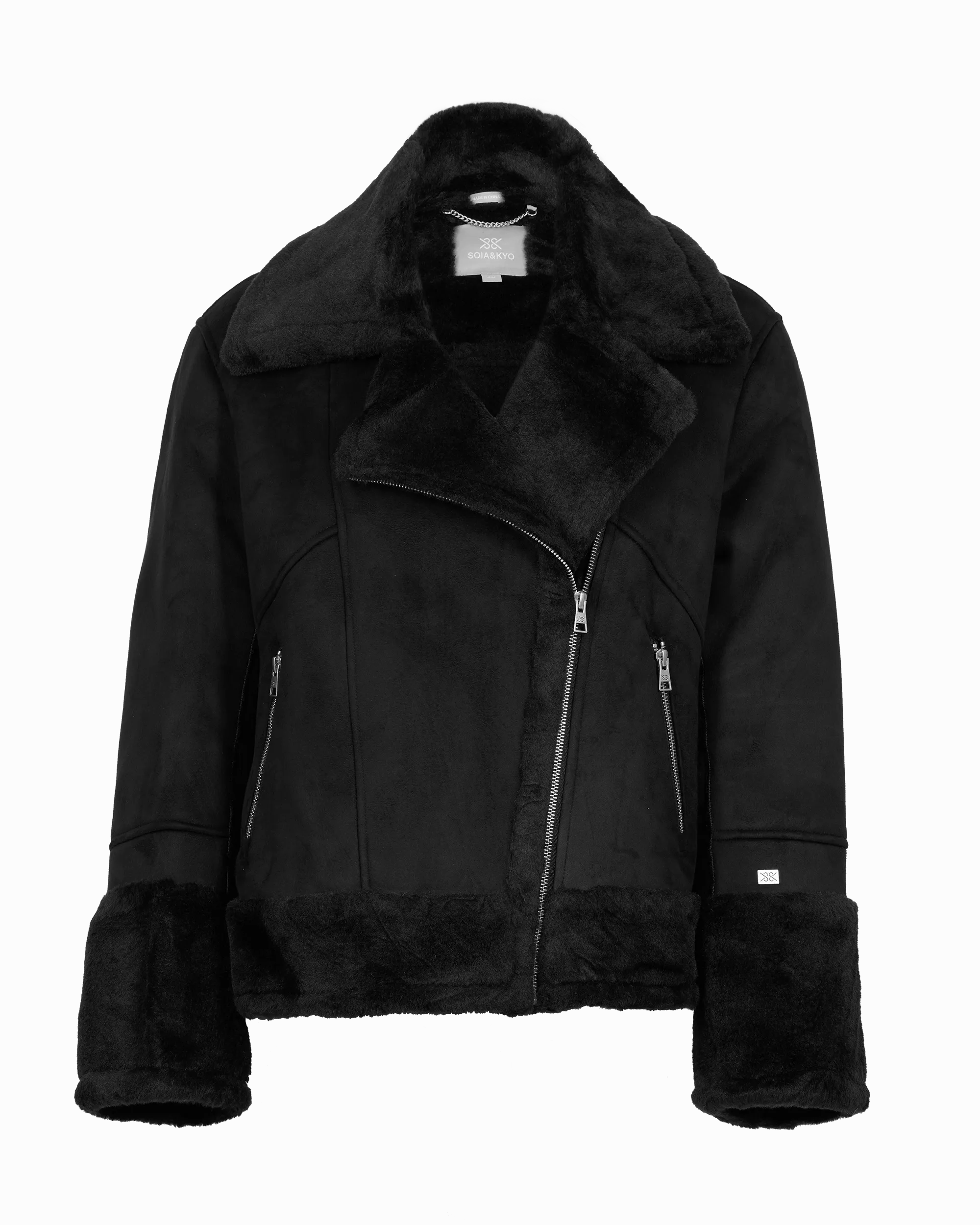 Soia and Kyo Phoebe Moto Coat