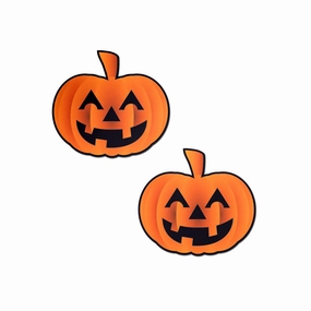 Spooky Jack O' Lantern Nipple Pasties