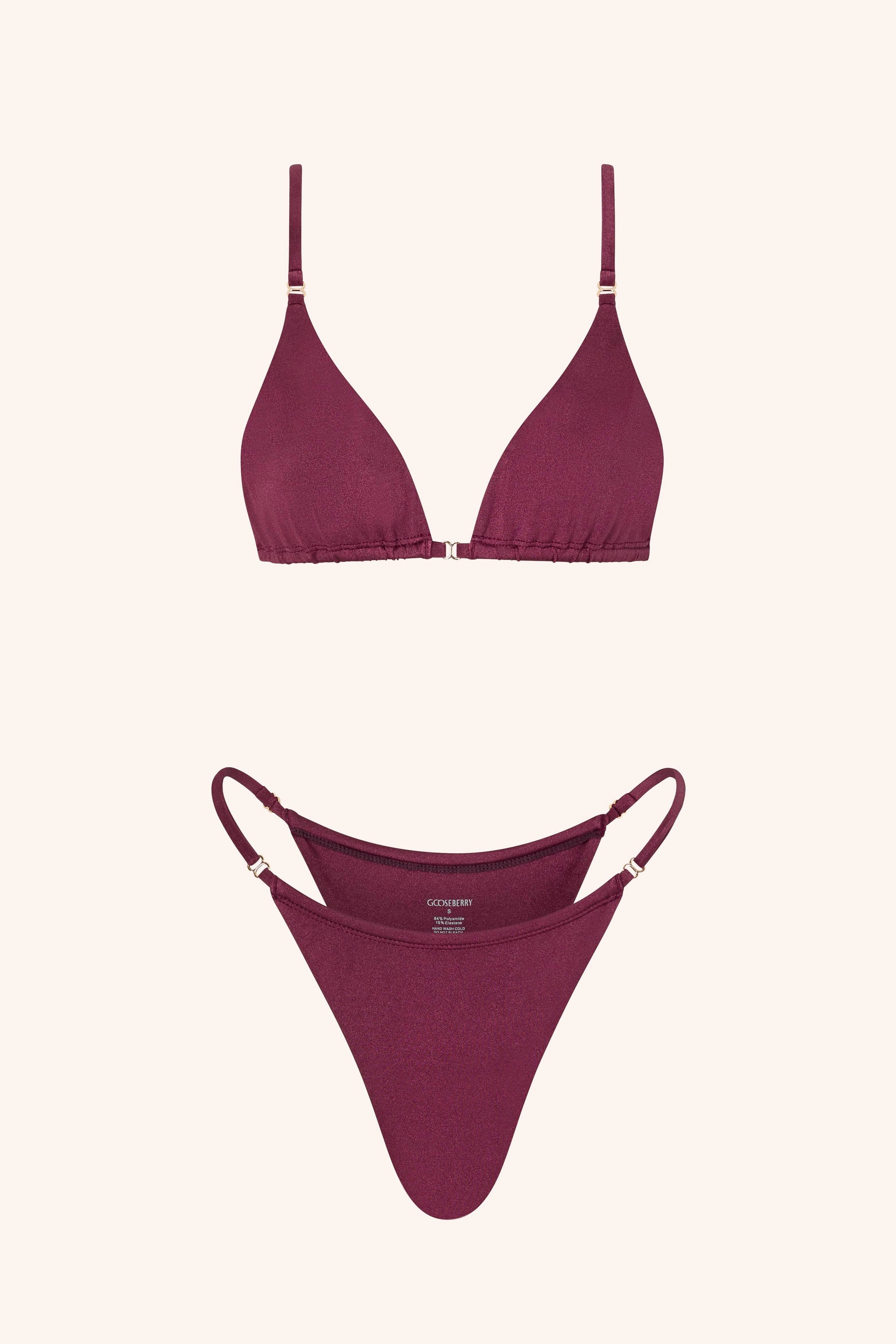 Tanga Bikini Plum