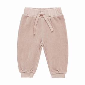 Velour Relaxed Sweatpant - Blush - FINAL SALE