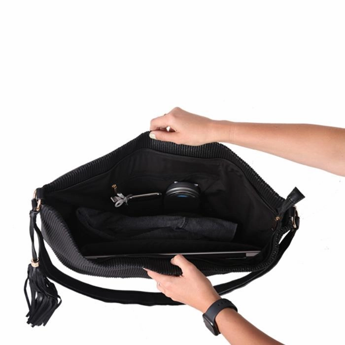 Venice Sparkle Laptop Crossbody Tote 16"