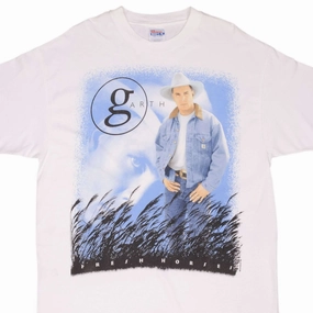 VINTAGE GARTH BROOKS FRESH HORSES WORLD TOUR 1996 TEE SHIRT SIZE XL