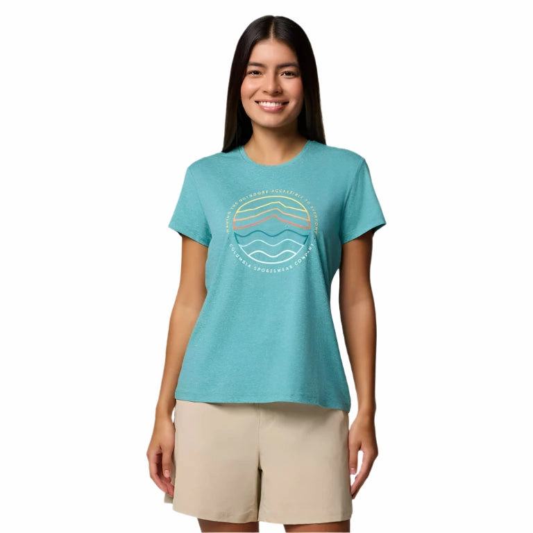Women's Sloan Ridge Graphic T-Shirt Teal/Find Your Trail