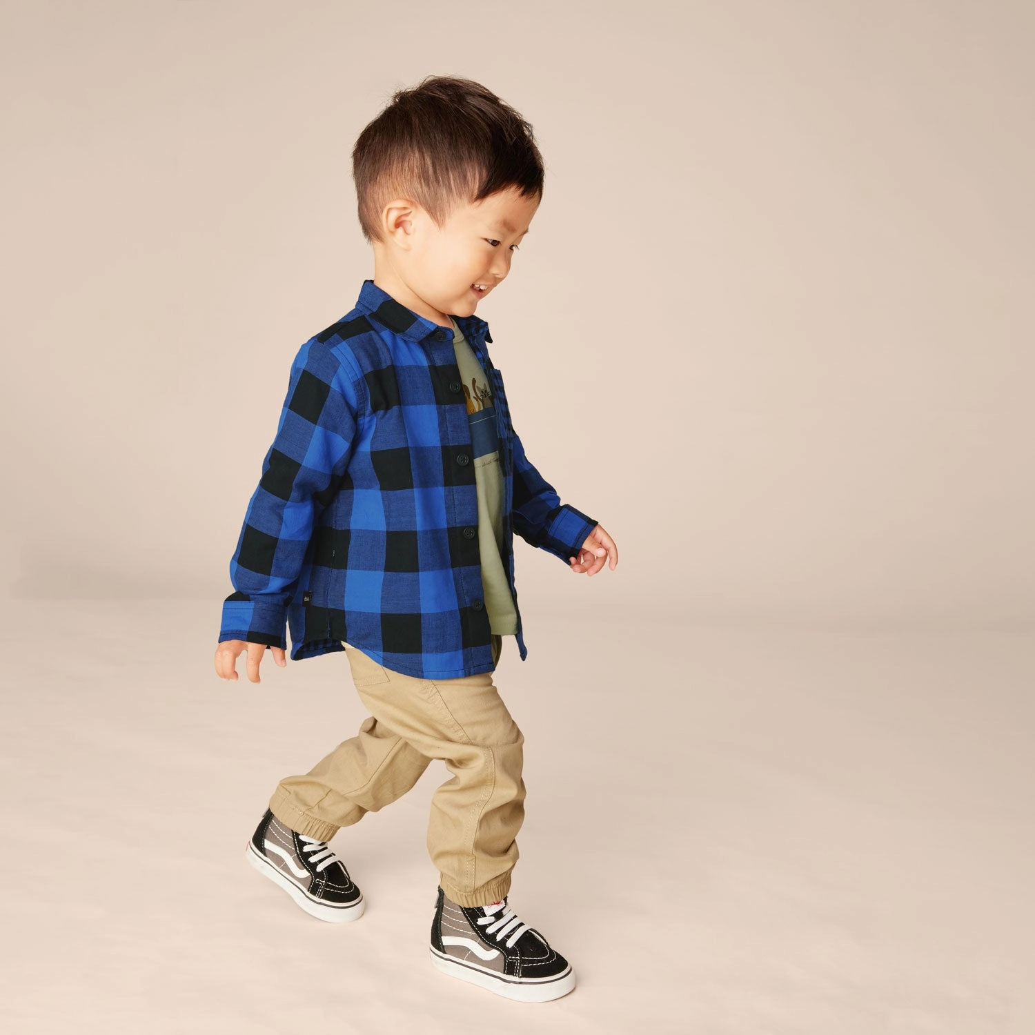 Woven Baby Joggers - Dune Grass