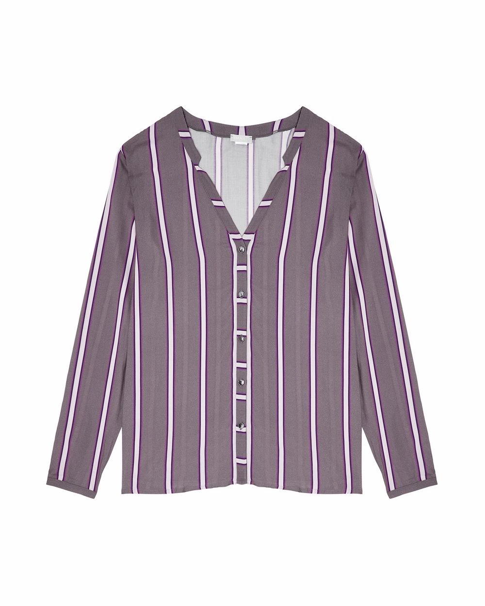 Woven Long Sleeve Pajama Shirt