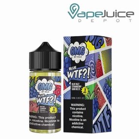 WTF Blue Razz Strawberry Sour Belts OMG eLiquid 100ml